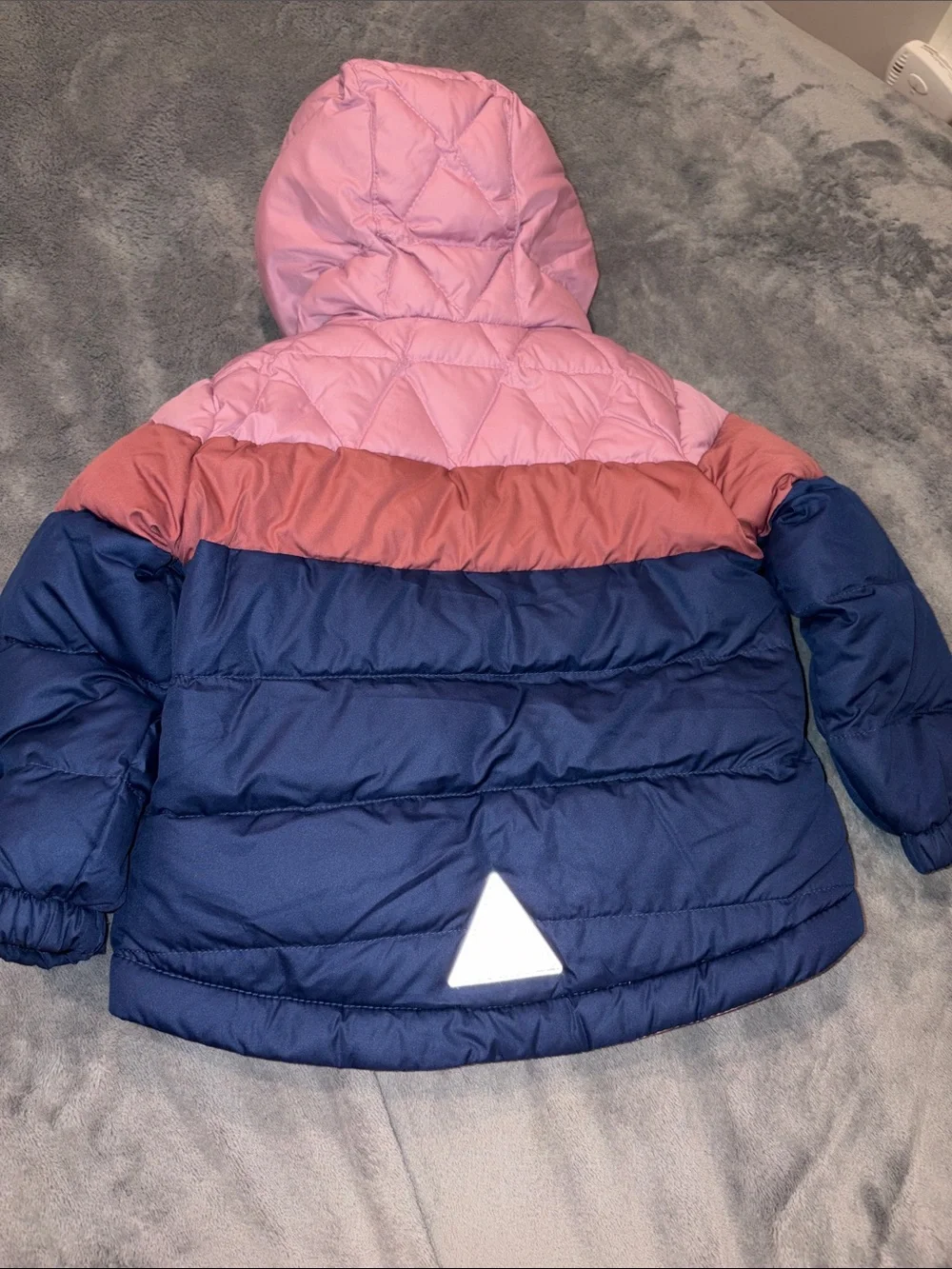L.L. Bean Toddler Girls Colorblock down lot Puffer Jacket
